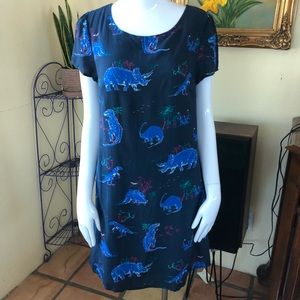 LARGE ModCloth dinosaur print dress